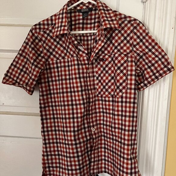 OUTDOOR RESEARCH Discovery Short Sleeve Shirt (Red) Men's Small - Picture 1 of 3